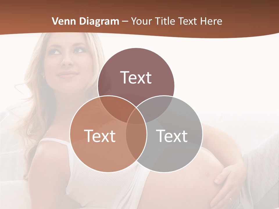 Blond Pregnancy Feminine PowerPoint Template