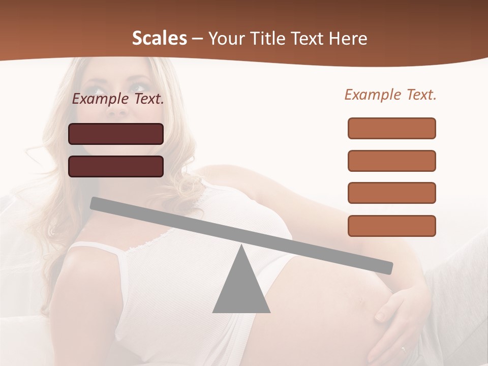 Blond Pregnancy Feminine PowerPoint Template