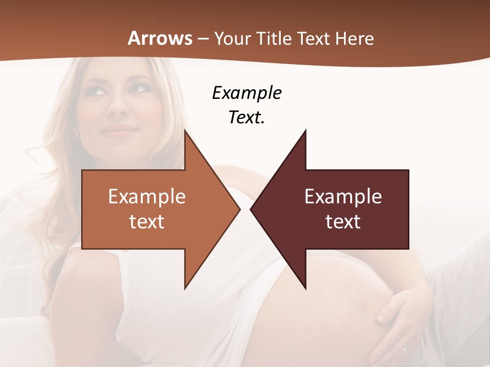Blond Pregnancy Feminine PowerPoint Template