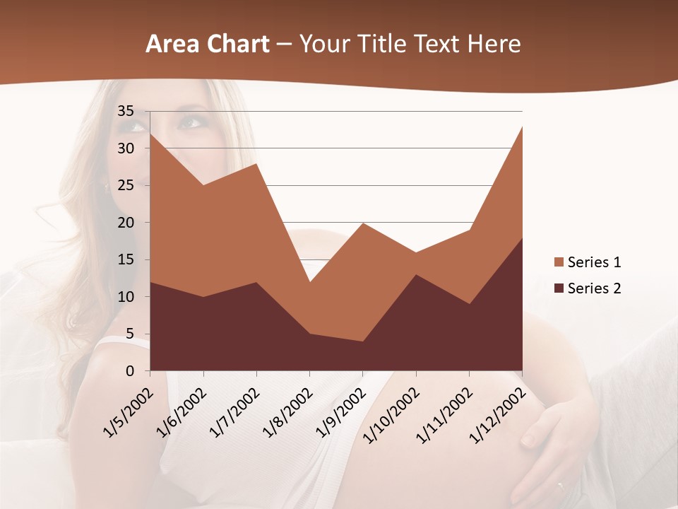 Blond Pregnancy Feminine PowerPoint Template