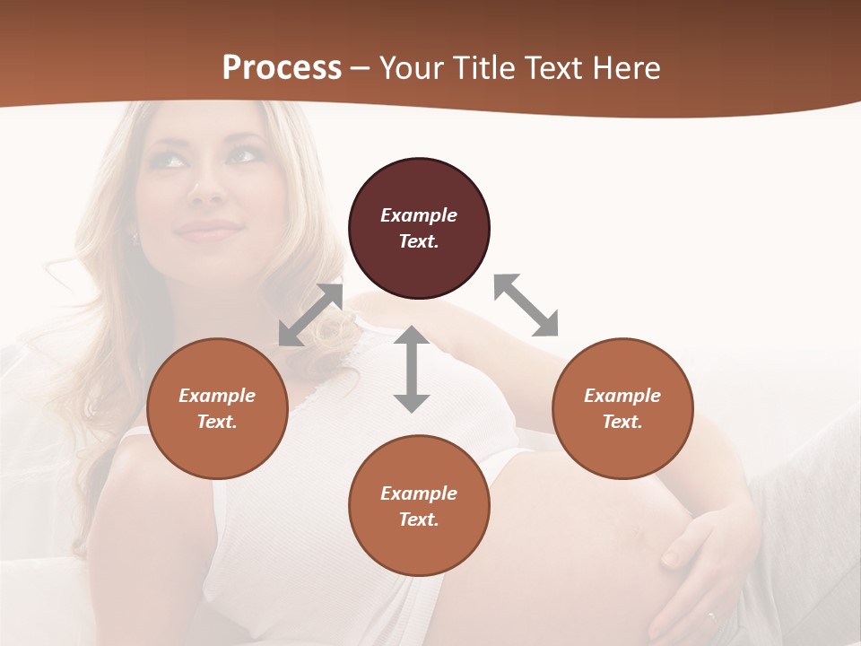 Blond Pregnancy Feminine PowerPoint Template
