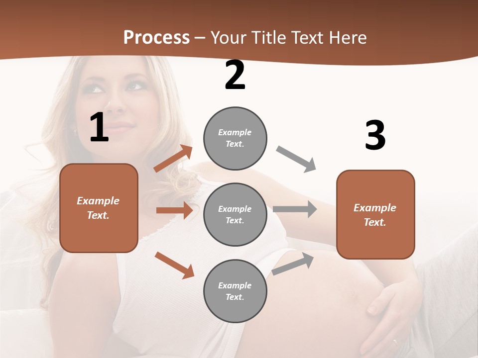 Blond Pregnancy Feminine PowerPoint Template