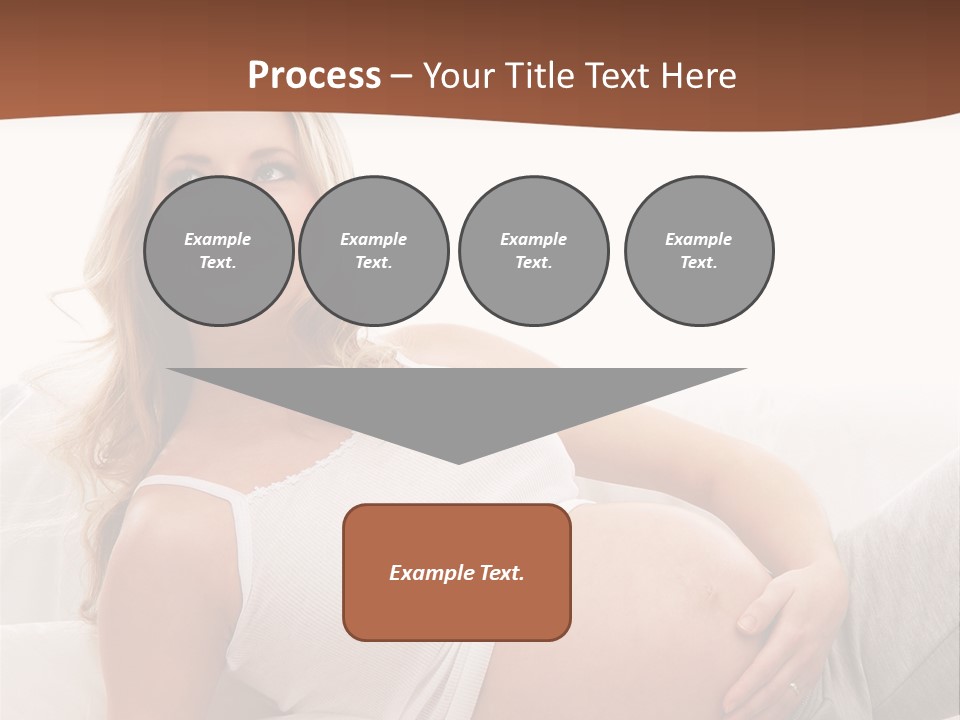 Blond Pregnancy Feminine PowerPoint Template