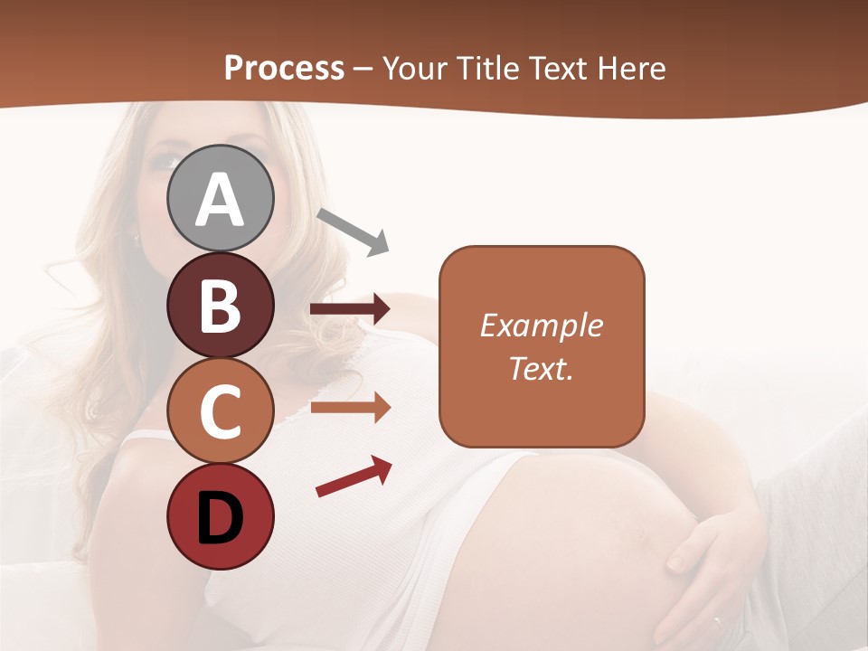 Blond Pregnancy Feminine PowerPoint Template