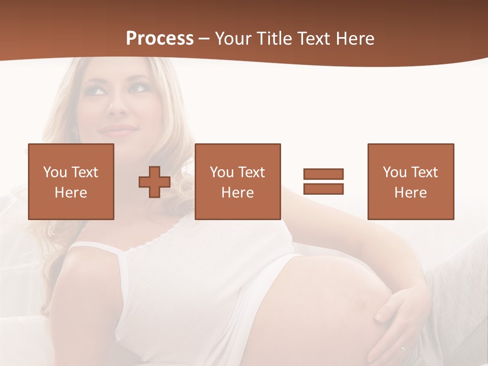Blond Pregnancy Feminine PowerPoint Template