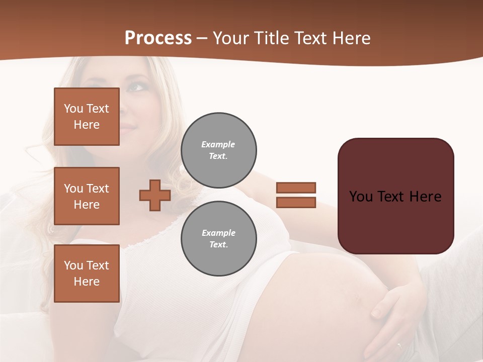 Blond Pregnancy Feminine PowerPoint Template