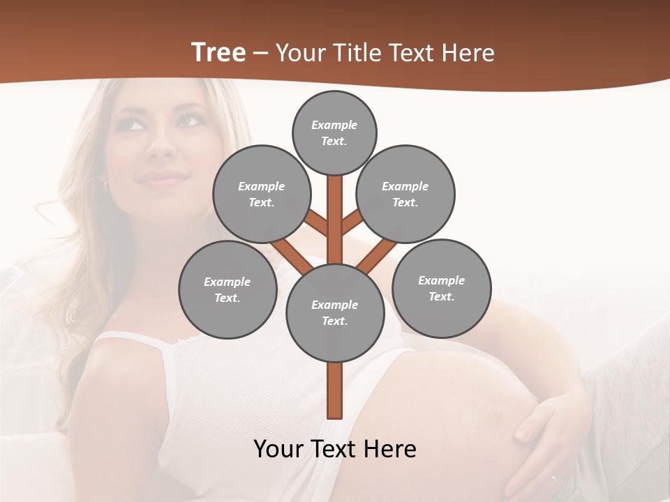 Blond Pregnancy Feminine PowerPoint Template