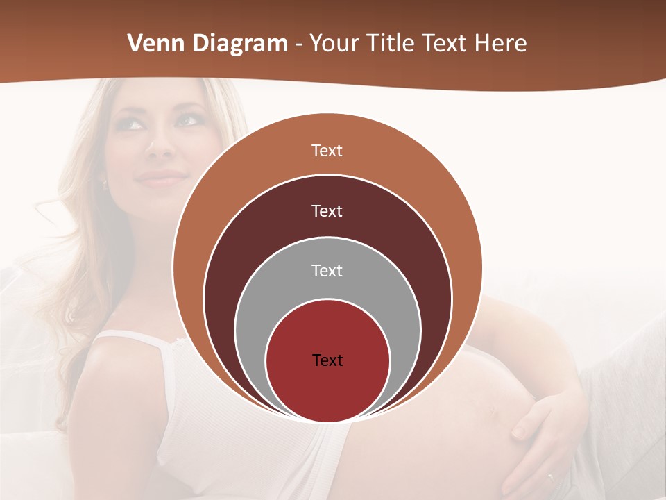Blond Pregnancy Feminine PowerPoint Template