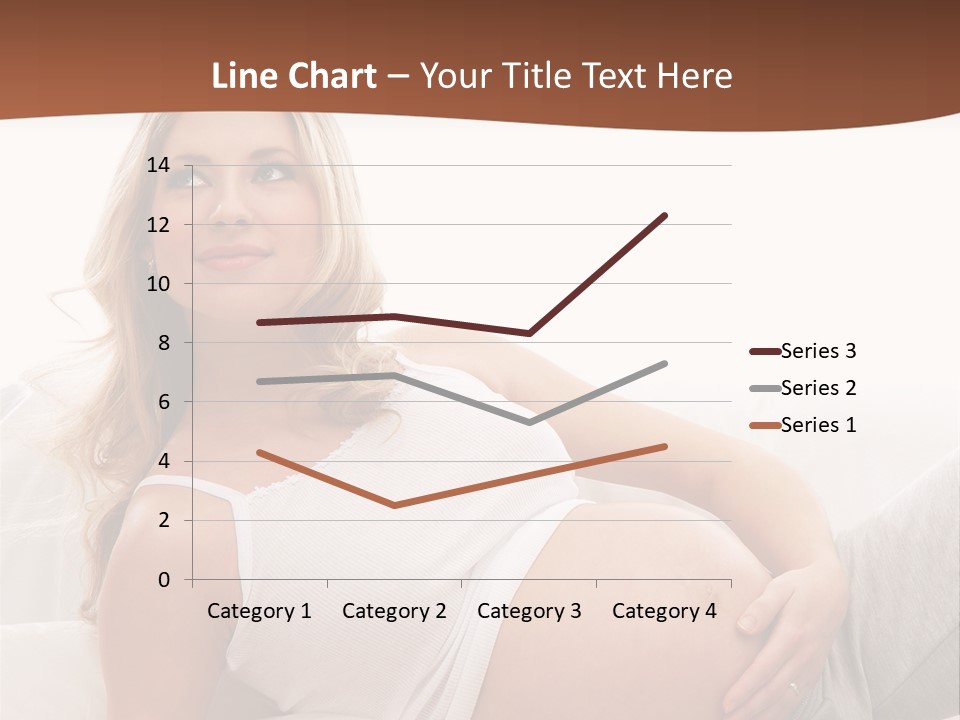 Blond Pregnancy Feminine PowerPoint Template
