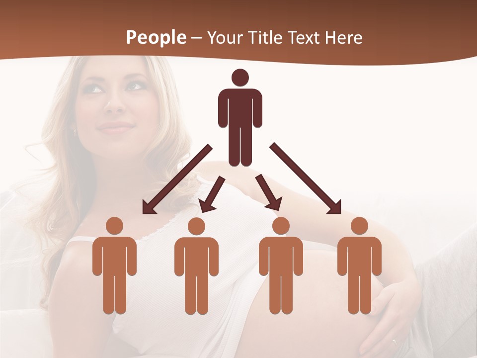 Blond Pregnancy Feminine PowerPoint Template