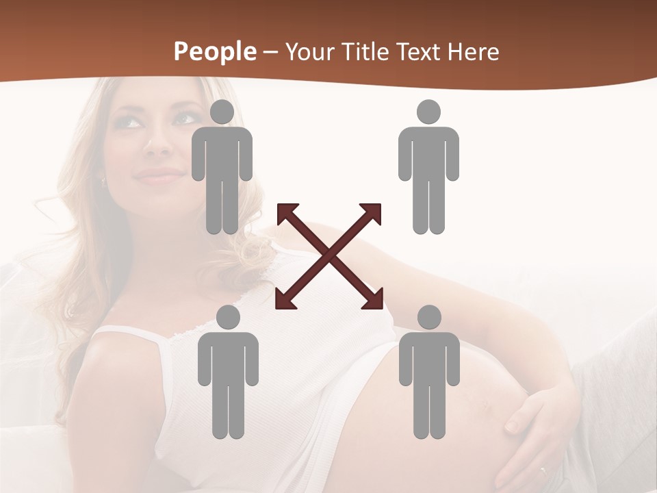 Blond Pregnancy Feminine PowerPoint Template