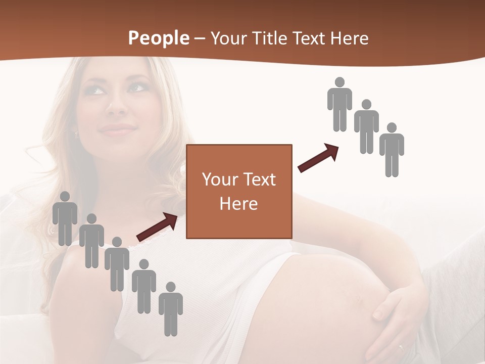 Blond Pregnancy Feminine PowerPoint Template
