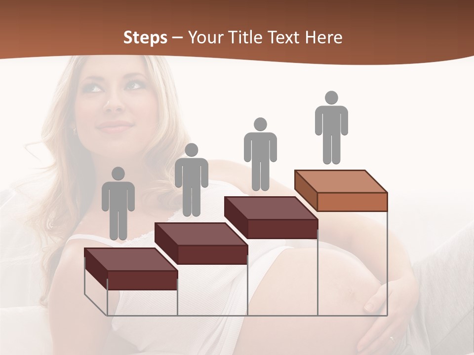 Blond Pregnancy Feminine PowerPoint Template