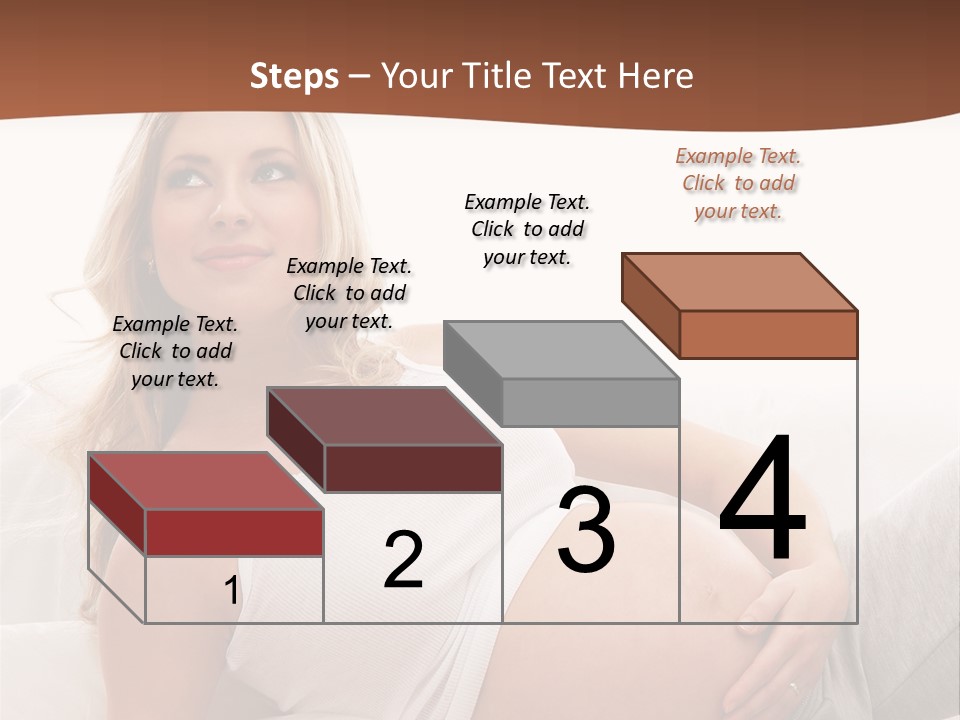 Blond Pregnancy Feminine PowerPoint Template