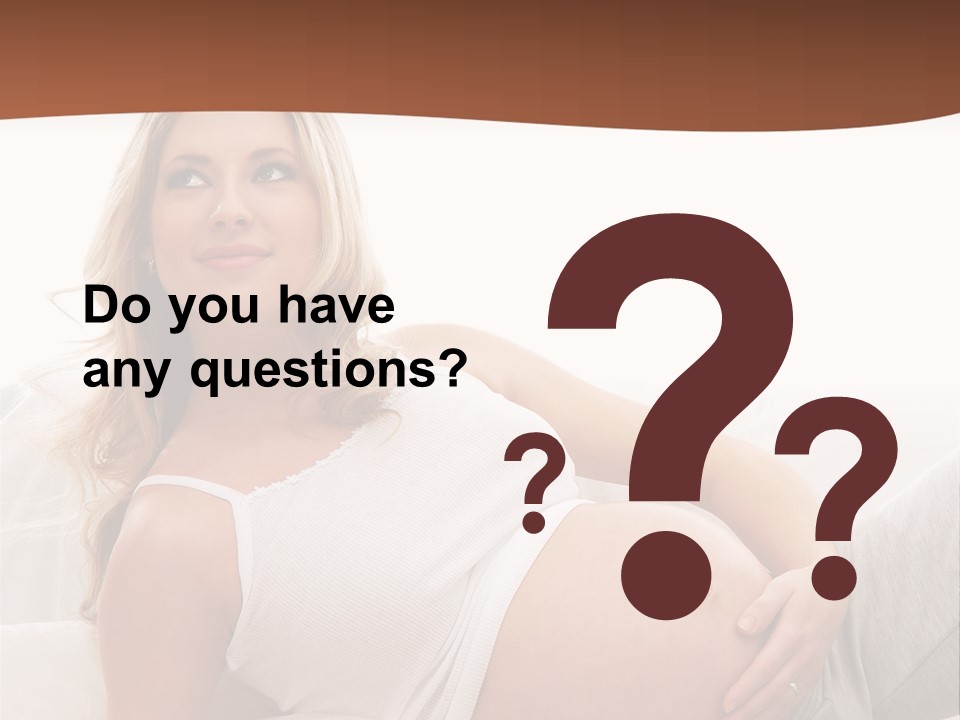 Blond Pregnancy Feminine PowerPoint Template