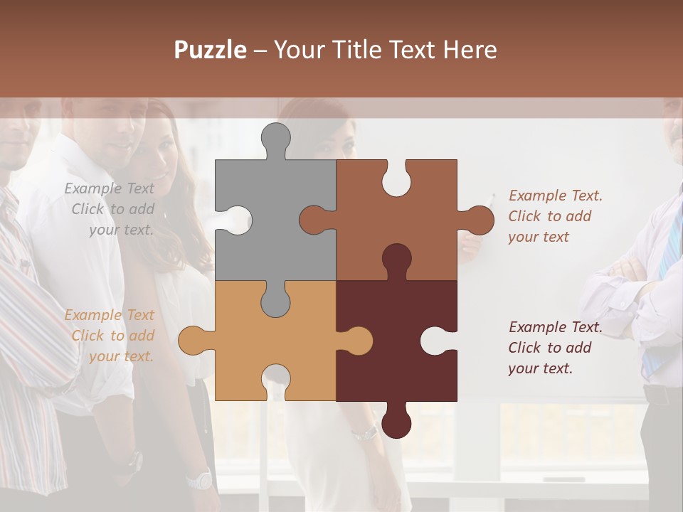 Colleague Whiteboard Beautiful PowerPoint Template