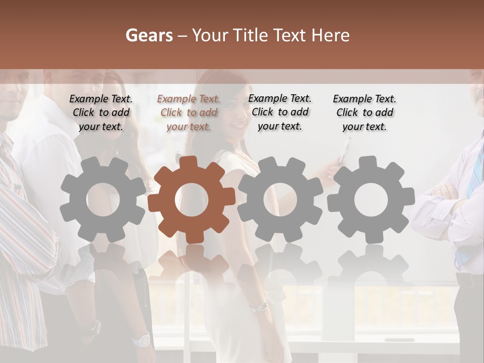 Colleague Whiteboard Beautiful PowerPoint Template