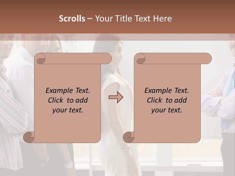 Colleague Whiteboard Beautiful PowerPoint Template