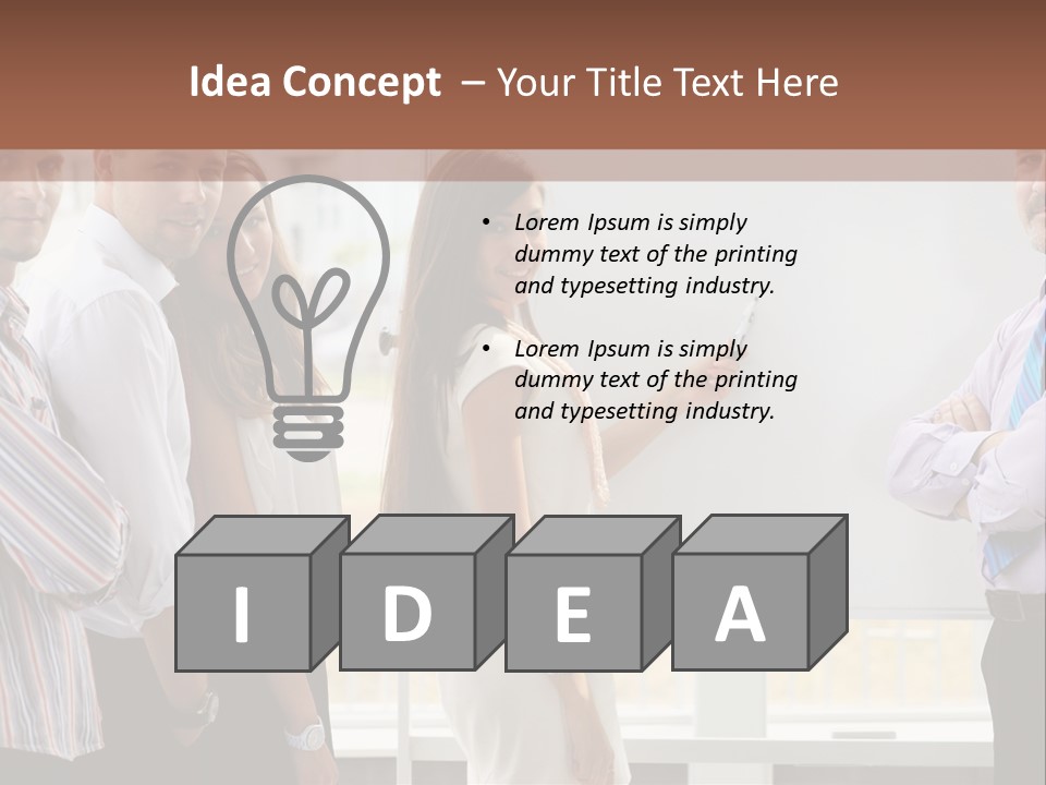 Colleague Whiteboard Beautiful PowerPoint Template
