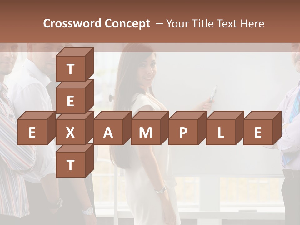Colleague Whiteboard Beautiful PowerPoint Template
