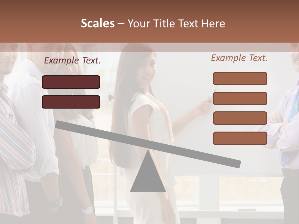 Colleague Whiteboard Beautiful PowerPoint Template