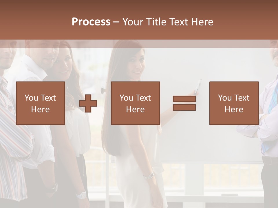 Colleague Whiteboard Beautiful PowerPoint Template