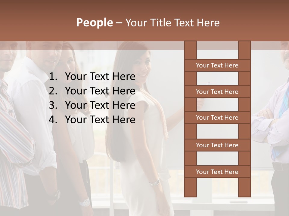 Colleague Whiteboard Beautiful PowerPoint Template