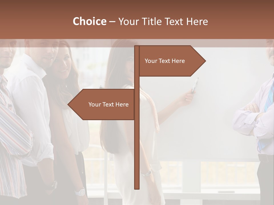Colleague Whiteboard Beautiful PowerPoint Template