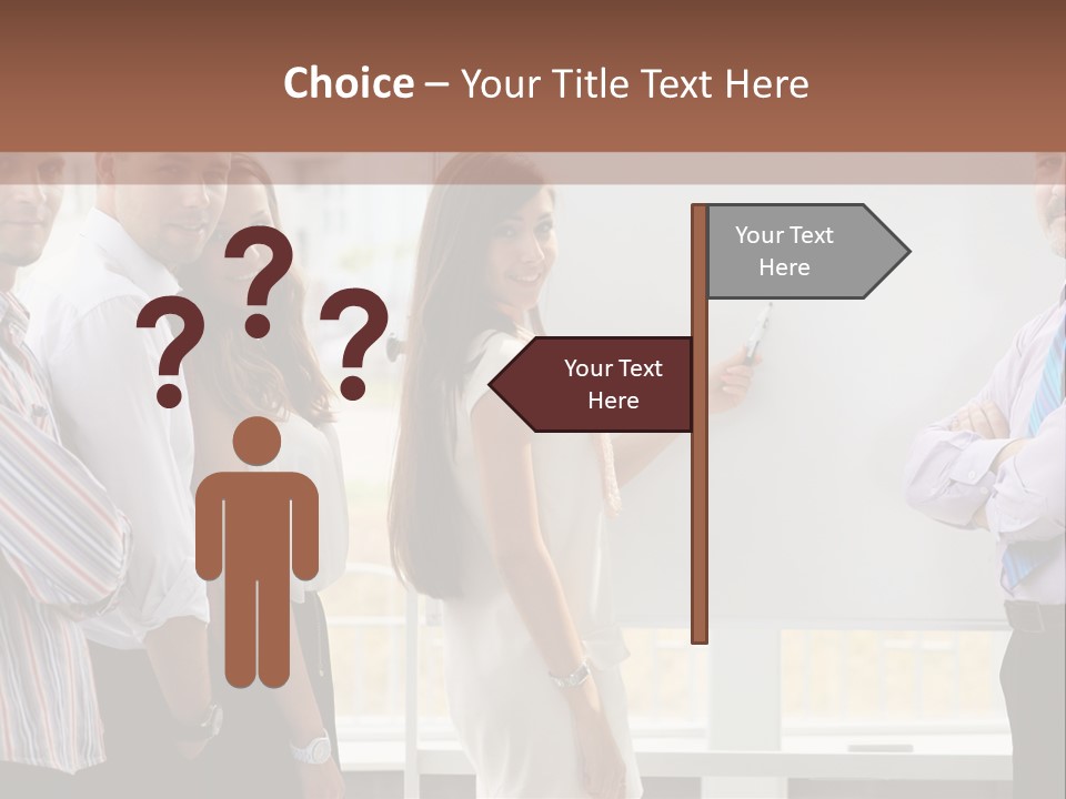 Colleague Whiteboard Beautiful PowerPoint Template