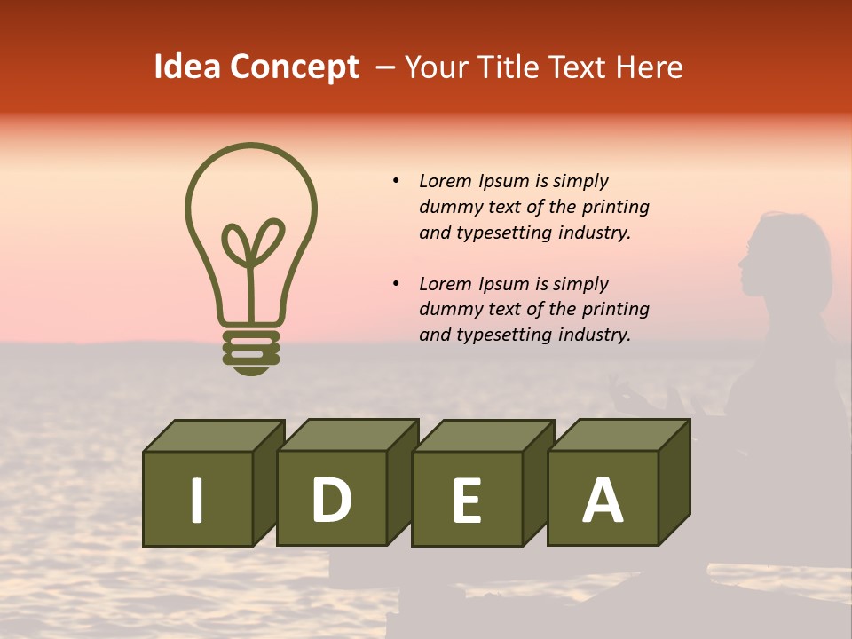 Body Focus Standing PowerPoint Template