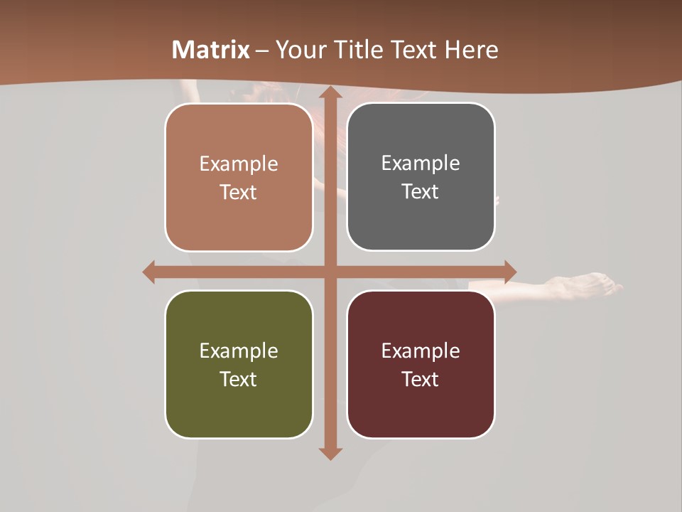 Cheerful Jump Dancer PowerPoint Template