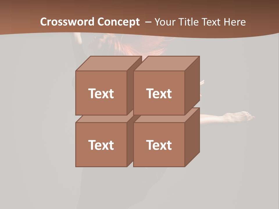 Cheerful Jump Dancer PowerPoint Template