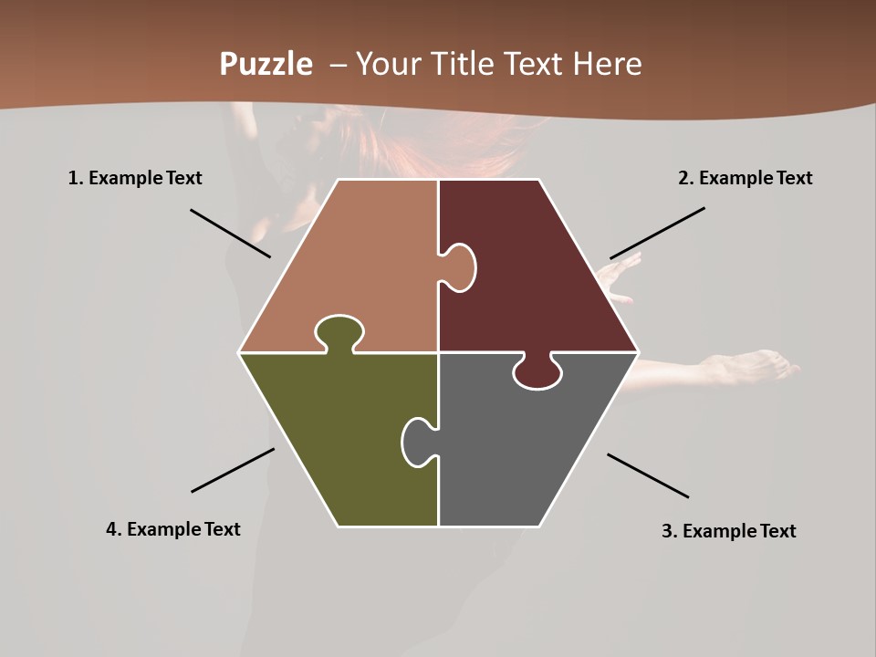 Cheerful Jump Dancer PowerPoint Template