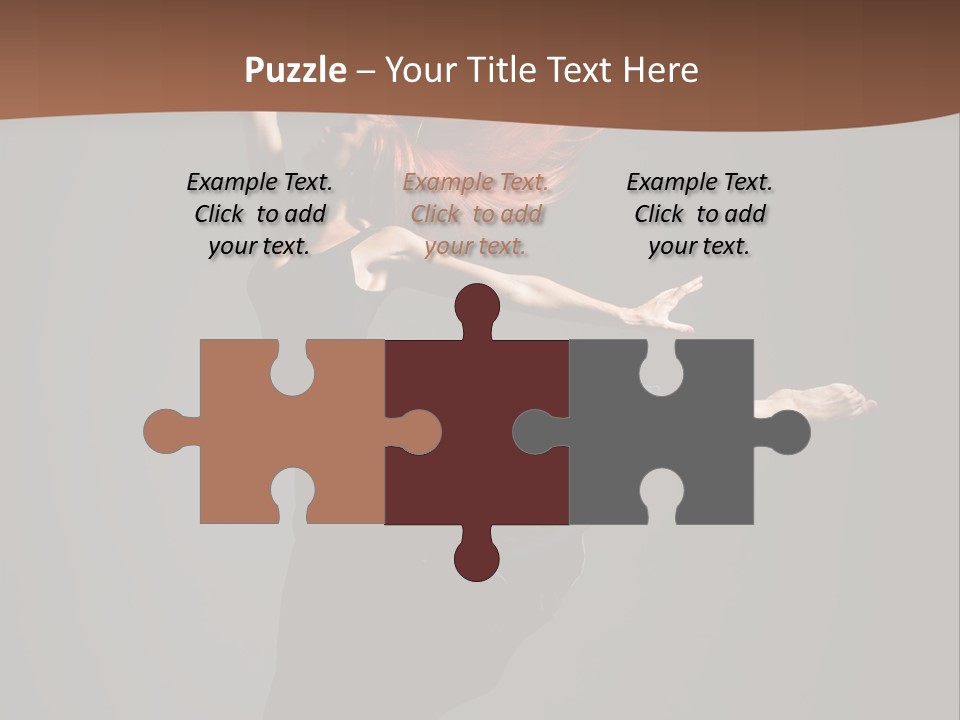 Cheerful Jump Dancer PowerPoint Template