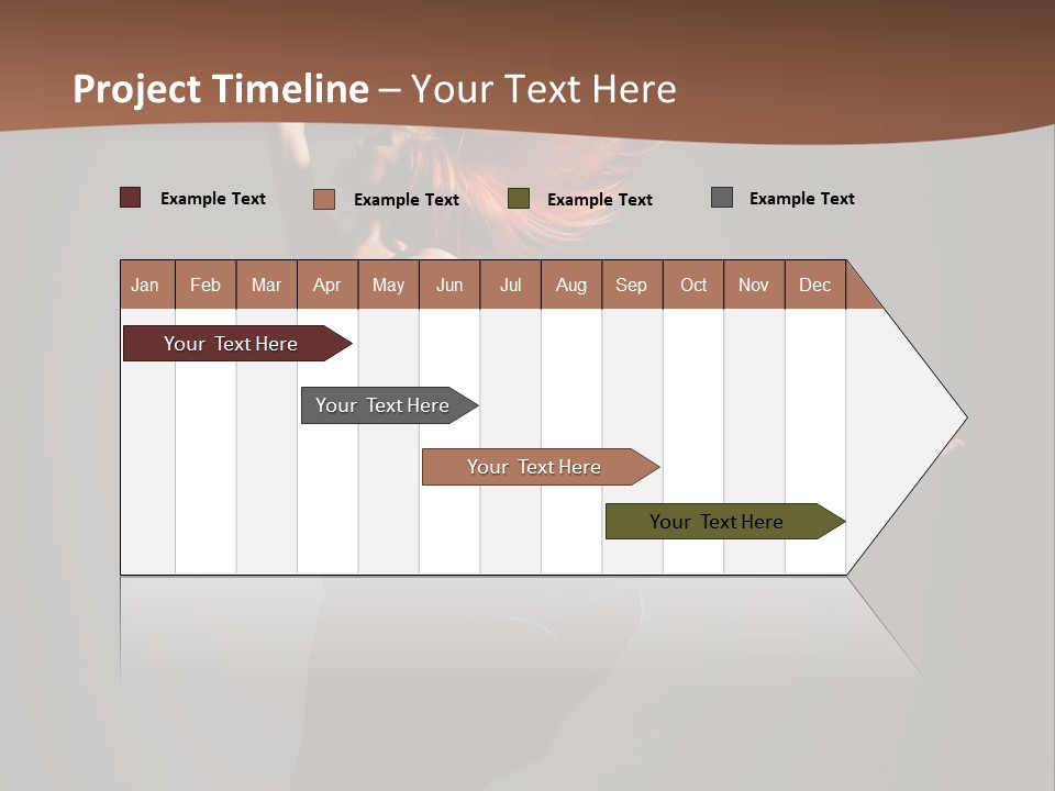 Cheerful Jump Dancer PowerPoint Template