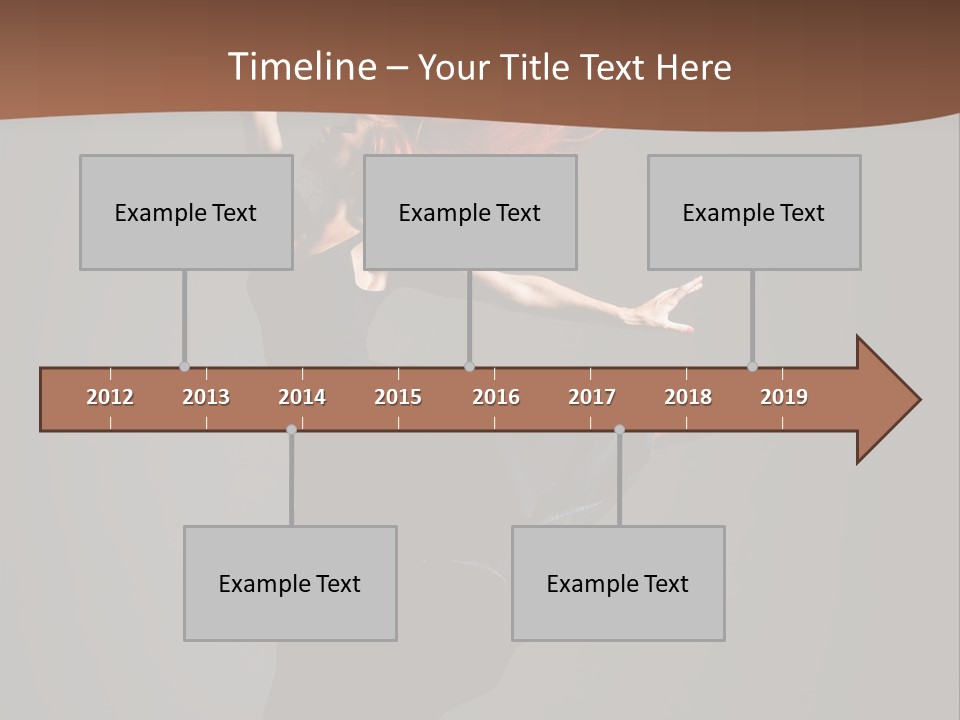 Cheerful Jump Dancer PowerPoint Template