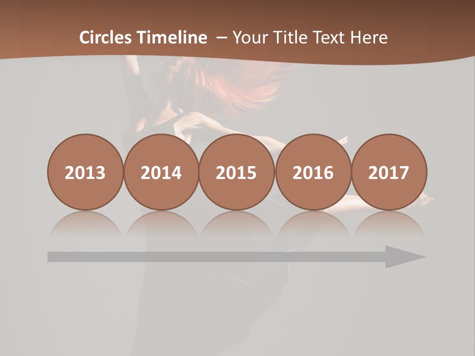 Cheerful Jump Dancer PowerPoint Template