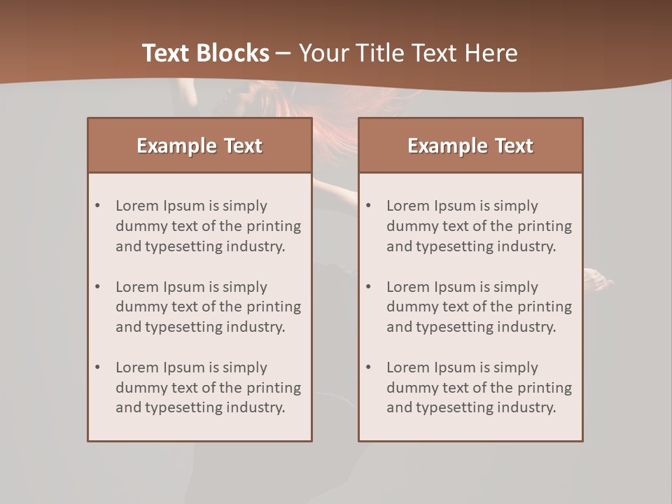 Cheerful Jump Dancer PowerPoint Template