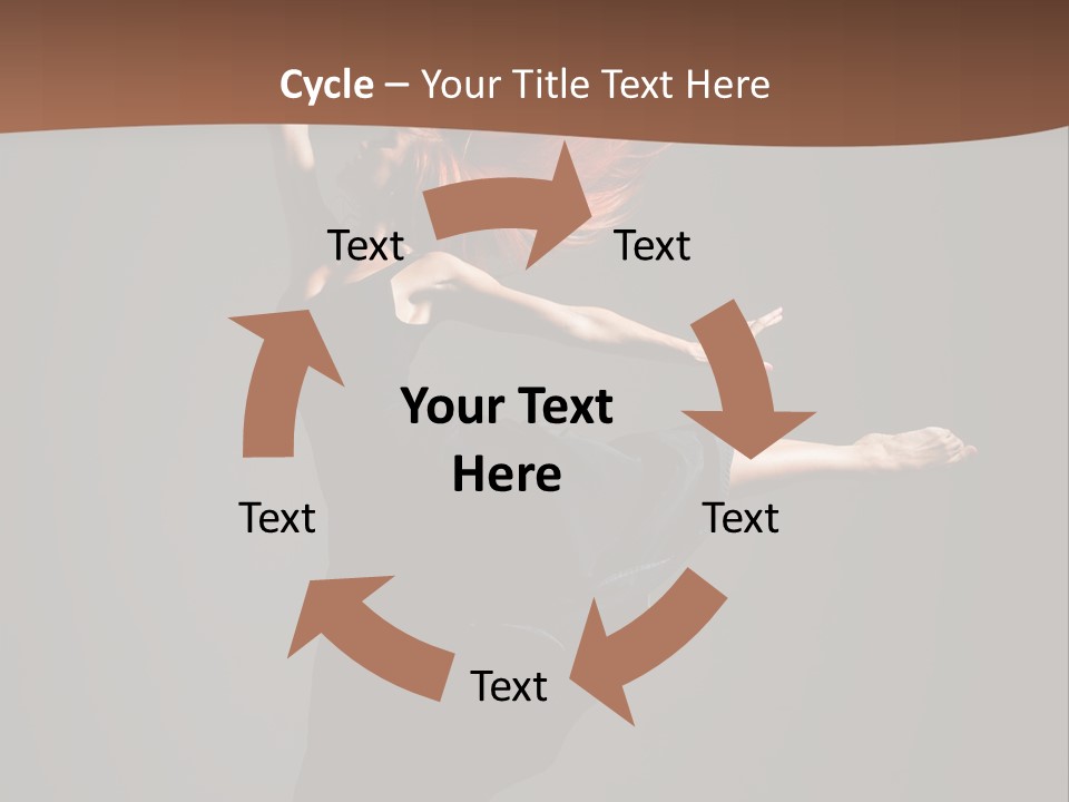 Cheerful Jump Dancer PowerPoint Template