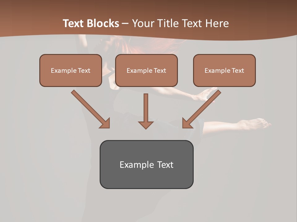 Cheerful Jump Dancer PowerPoint Template