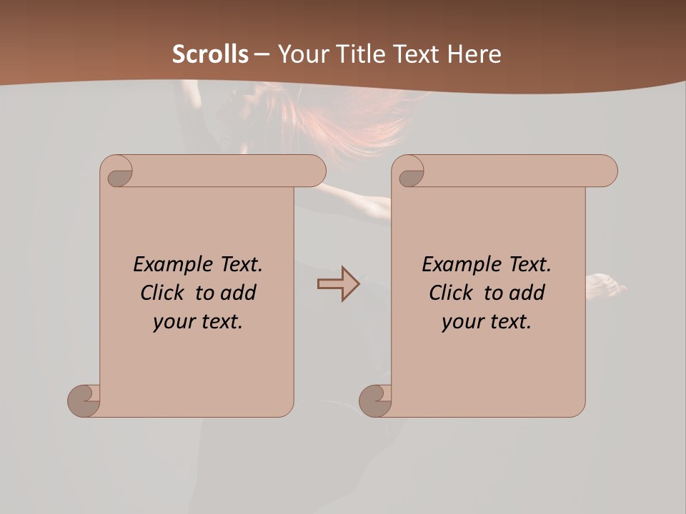 Cheerful Jump Dancer PowerPoint Template