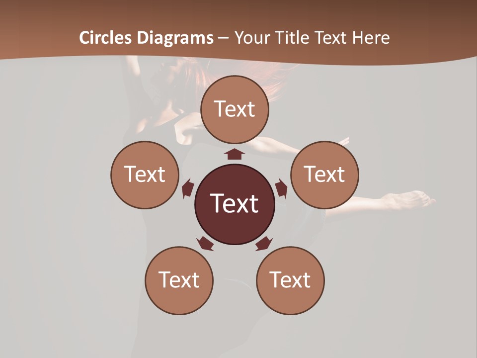 Cheerful Jump Dancer PowerPoint Template