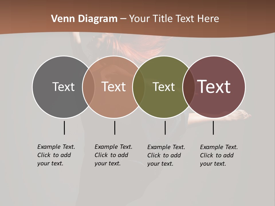 Cheerful Jump Dancer PowerPoint Template