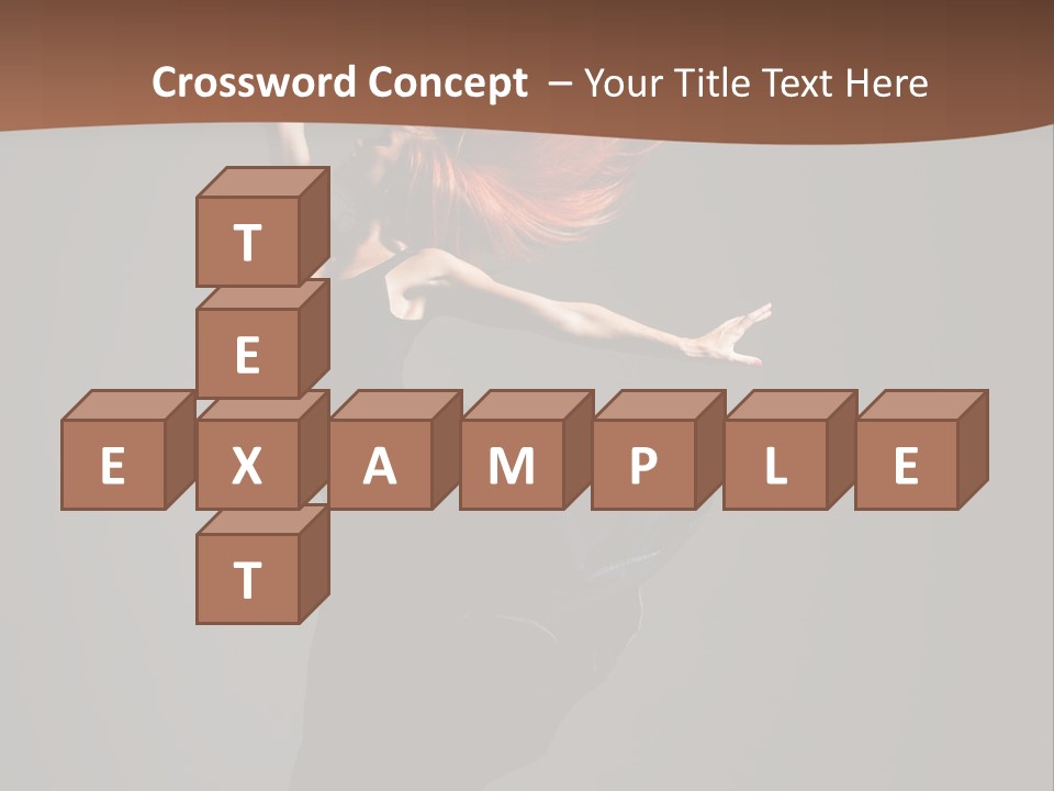 Cheerful Jump Dancer PowerPoint Template