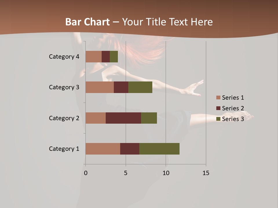 Cheerful Jump Dancer PowerPoint Template