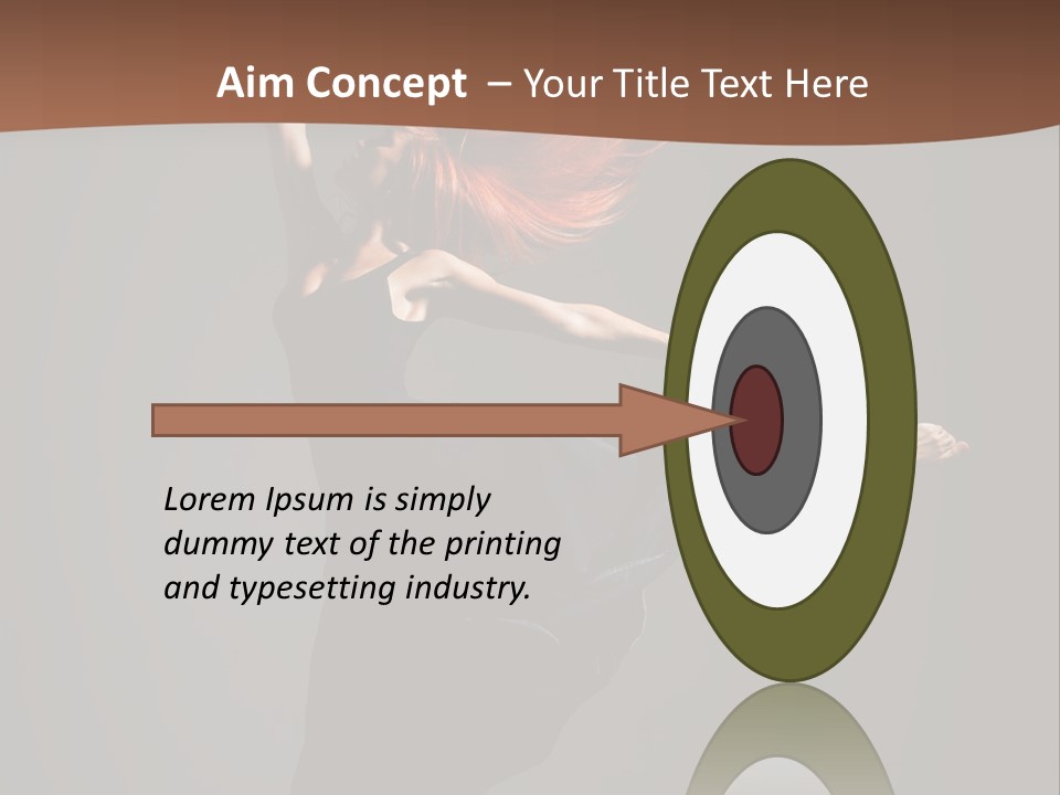 Cheerful Jump Dancer PowerPoint Template