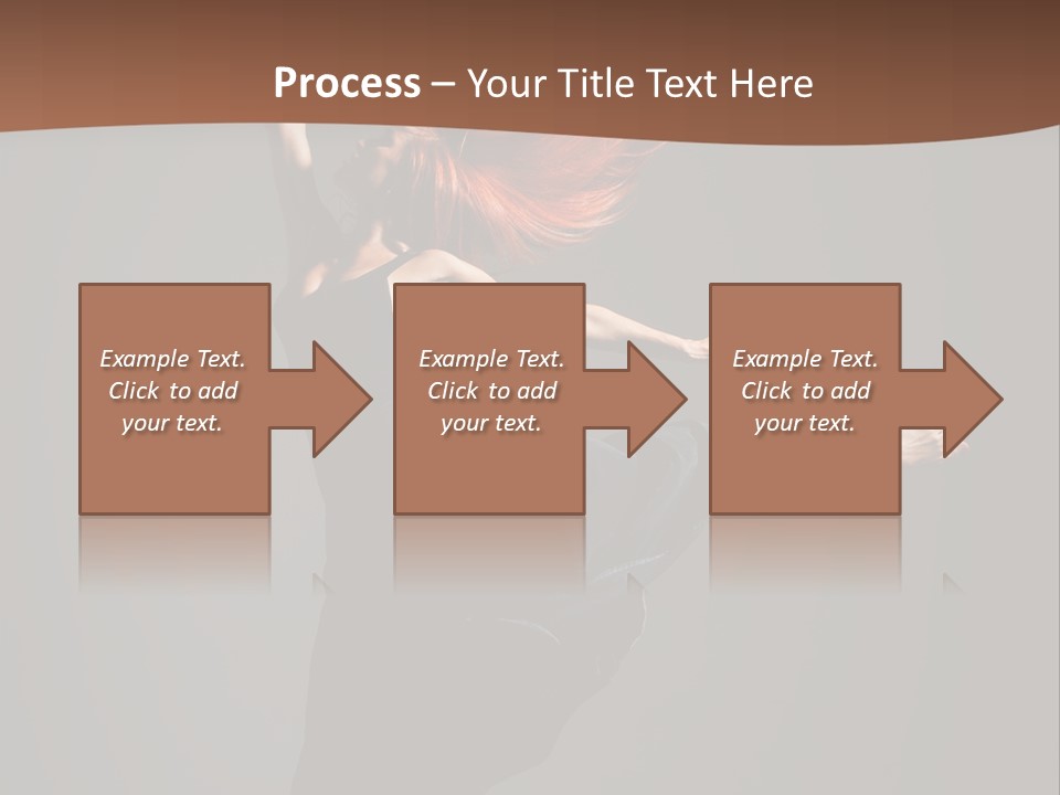 Cheerful Jump Dancer PowerPoint Template
