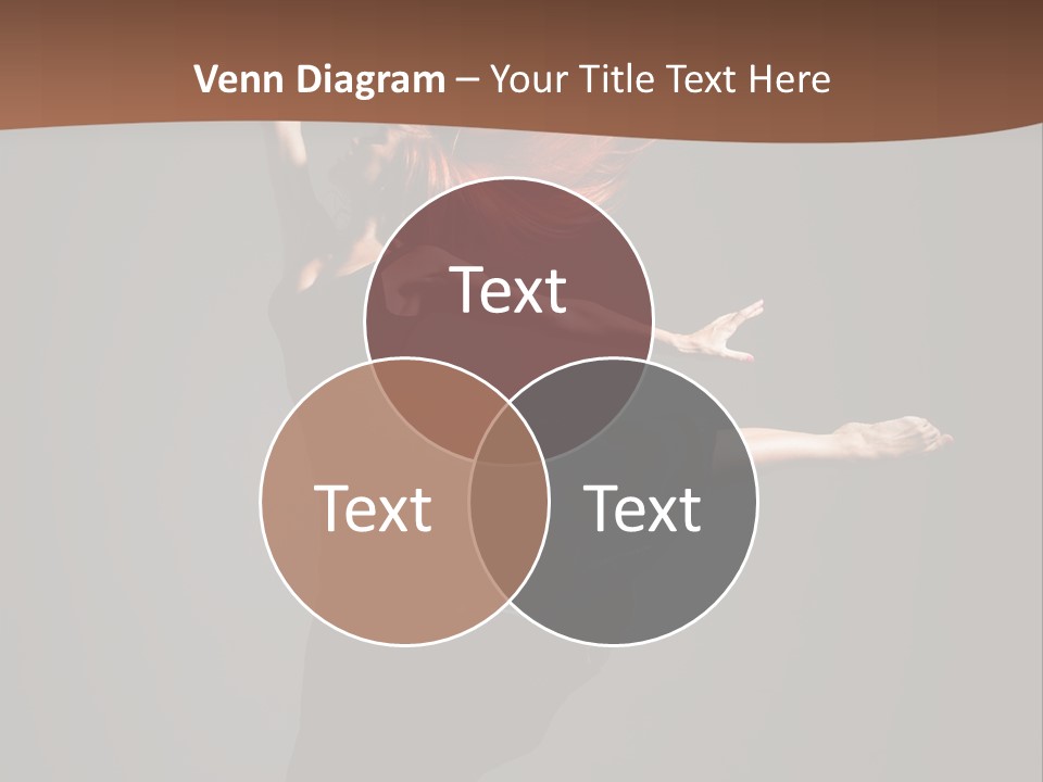 Cheerful Jump Dancer PowerPoint Template