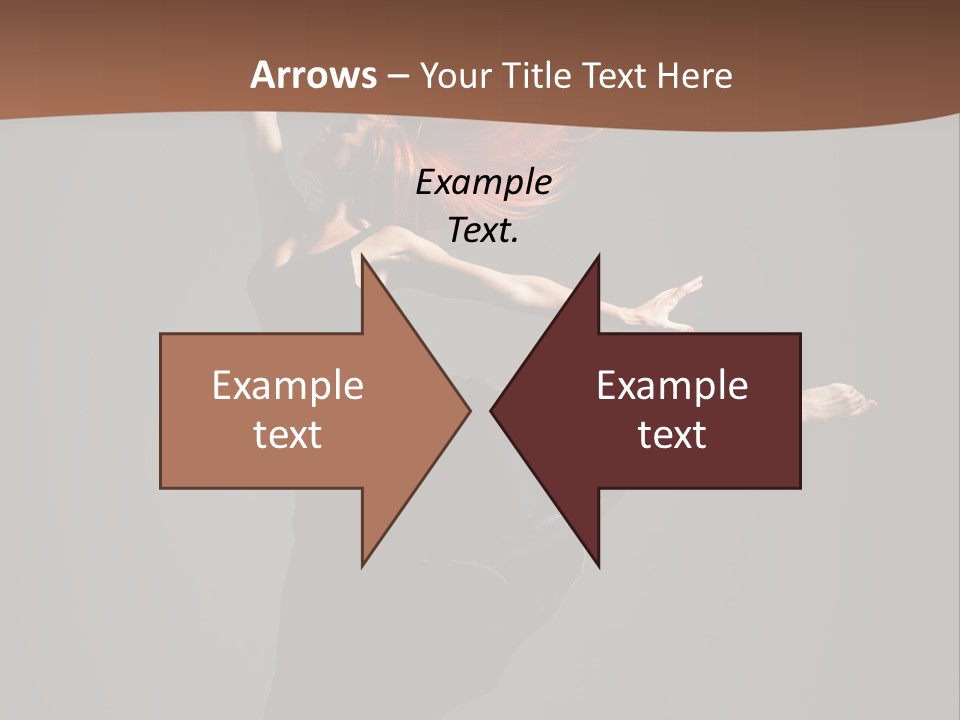 Cheerful Jump Dancer PowerPoint Template