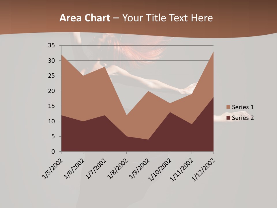 Cheerful Jump Dancer PowerPoint Template